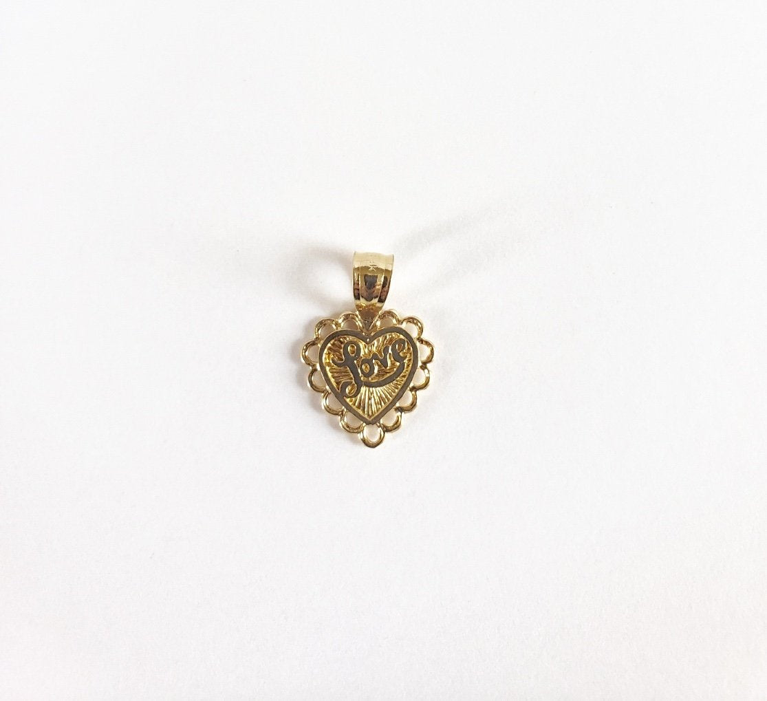 Love 14K Gold Pendant