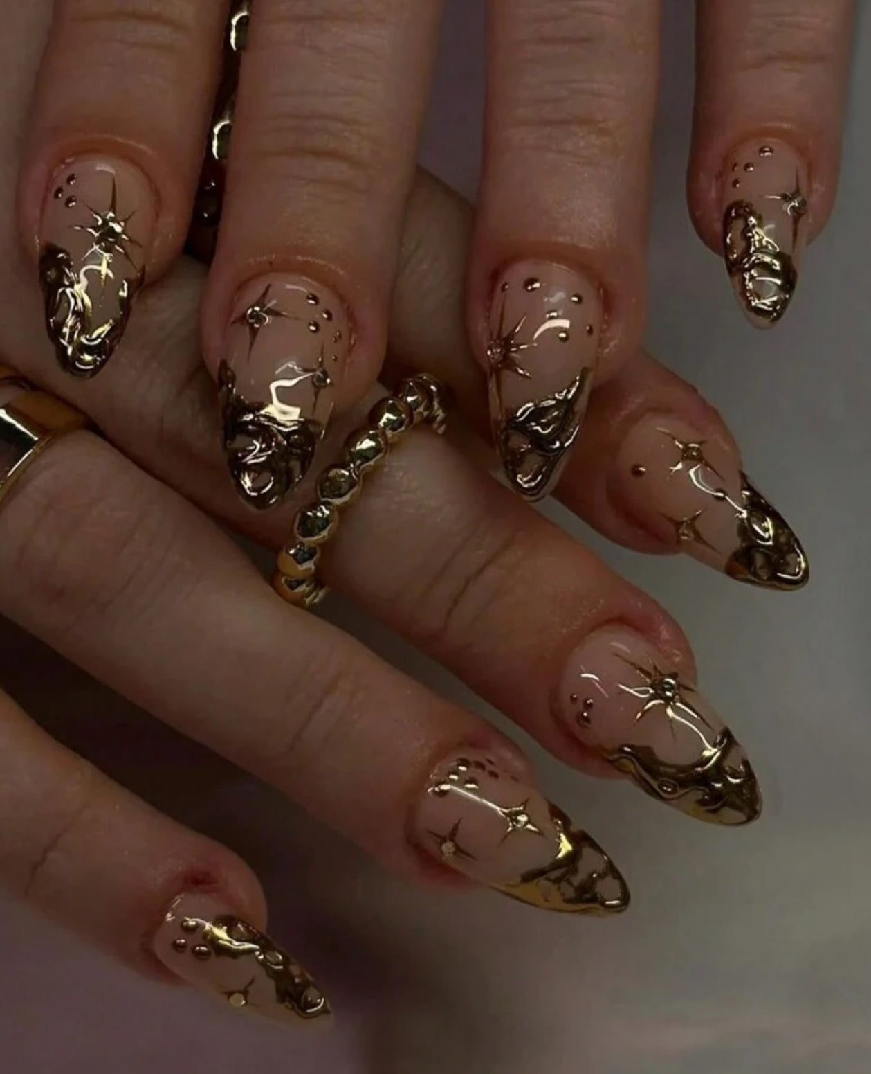 Chromatic Almond Nails