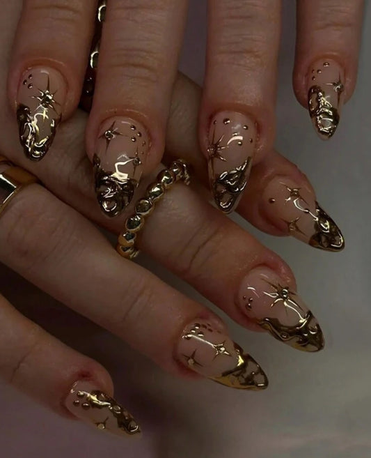 Chromatic Almond Nails